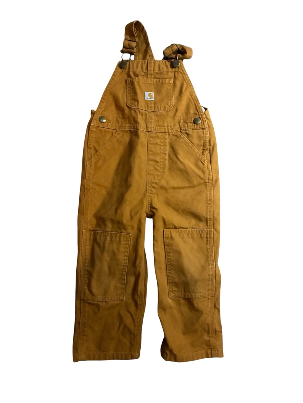 Carhartt Tan/Brown Kids' Duck Canvas Overalls